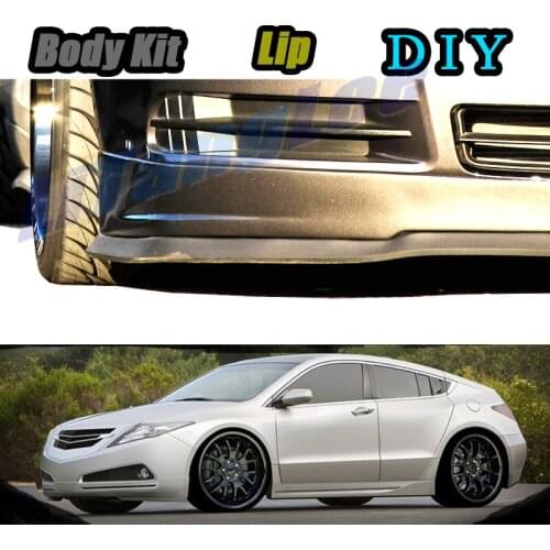 Car Bumper Lip Front Spoiler Skirt Deflector For Acura ZDX YB1 2009~2016 Tune Car Modification Modified Body Kit Lips