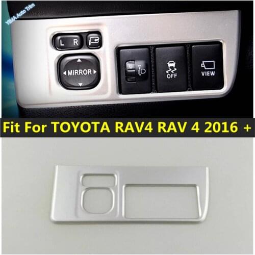 Lapetus For TOYOTA RAV4 RAV 4 2016 2017 2018 ABS Auto Styling Front Head Light Headlight Switch Button Cover Trim 1 Piece