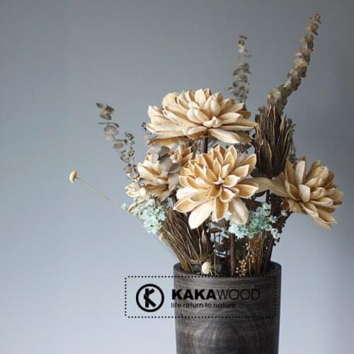 Nordic Japanese-Style Living Room Decorations Imported Natural Plant Dried Flowers Bouquet Dried Fruit Set Dried Bouquet