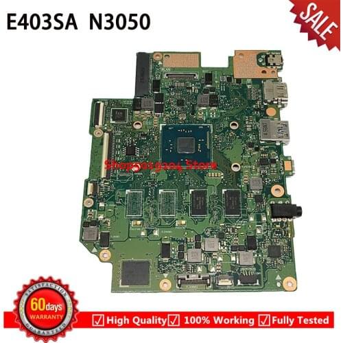 For ASUS E403SA E403S mainboard 2.1 N3700 SR29H E403SA laptop motherboard