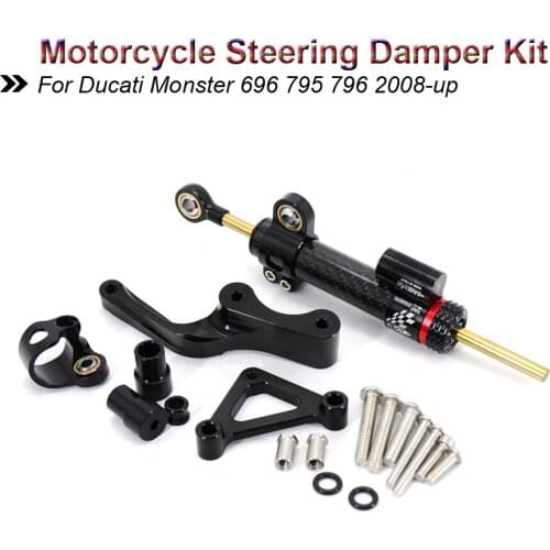 For Ducati Monster 696 2008-up 796 795 Motorcycle Modified Steering Damper Stabilizer Mounting Bracket Support Kits