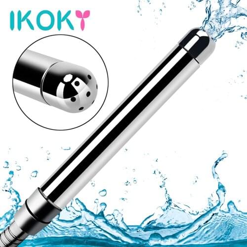 IKOKY 7 Holes 3 Shower Heads Anal Douche Vaginal Cleaner Enema Bidet Faucet Ass Cleaning Wash Cleansing Sex Tools for Couples