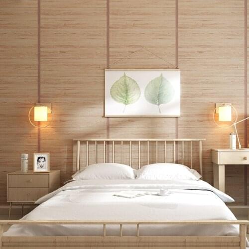 Imitation Wood Grain Wallpaper Waterproof Wall Covering Roll Chinese Style Hotel Living Room Bedroom Background Wall Paper Decor