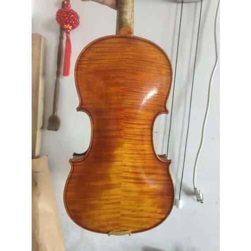New 7/8 size violin nice flamed maple back spruce top excellent handcraft