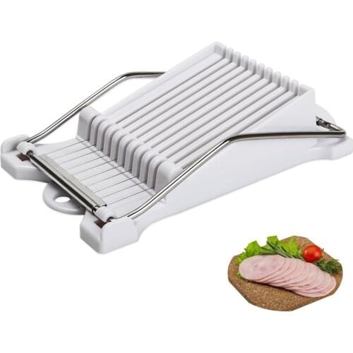 Luncheon Meat Slicer Boiled Slicer Soft Food Cheese Sushi Cutter Canned Meat Cutting Machine with 10 Singing Cutting Wires