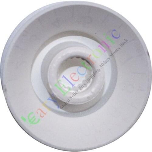 Wholesale and retail 50pc 25mm Pedal Top skirted White knob Guitar tube Amp Volume Tone audio radio free shipping