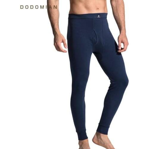 Autumn Winter Solid Thermal Underwear Pants Soft Warm Thin Thermal Long Johns Men Cotton Underpants Legging Sous Vetement Homme
