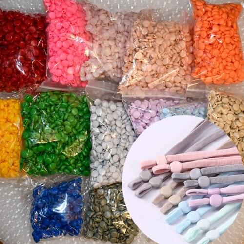 1000 pcs Flat Buckle Mask Elastic Band Stopper Adjuster Beads Lanyard Buckle Ear Cord Drawstring Accessories
