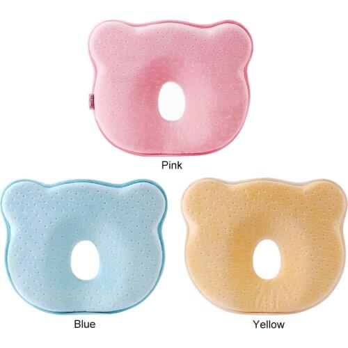 Infant Newborn Sleep Support Concave Head Neck Support Pillow Anti Roll Newborn Baby Bedding Sleep Head Positioner