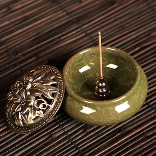 1PC Alloy Copper Incense Holder Portable Incense Burner Censer High Incense Plug Can Be Fixed Incense Sticks And Coil