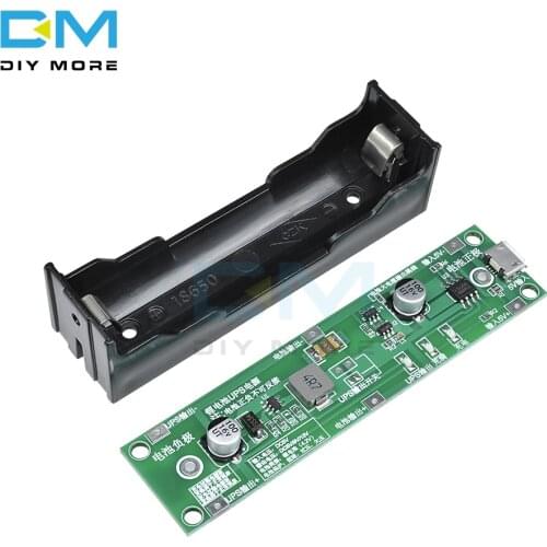 5V 18650 Lithium Battery Boost Step Up Module Micro USB Charge Discharge the Same Time UPS Protection Board Circuit Li-ion