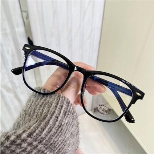 Retro Round Clear Computer Glasses Frame Women Vintage Eyewear Transparent Eye Glasses Frames for Men New Arrival 2021