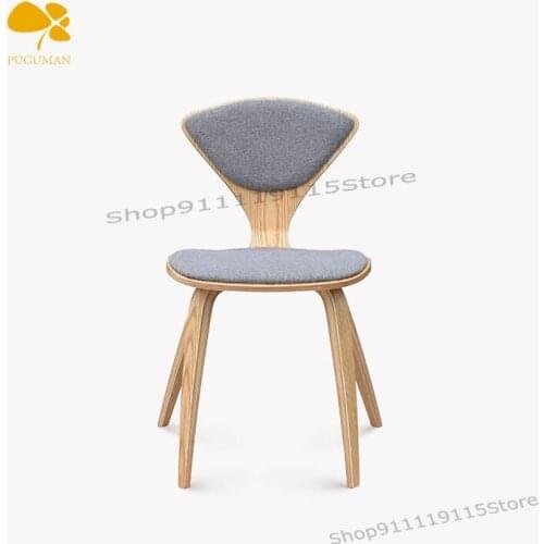 Fabric Upholstered Dining Chair Coffee Chair Designer Chair Home Dining Chair