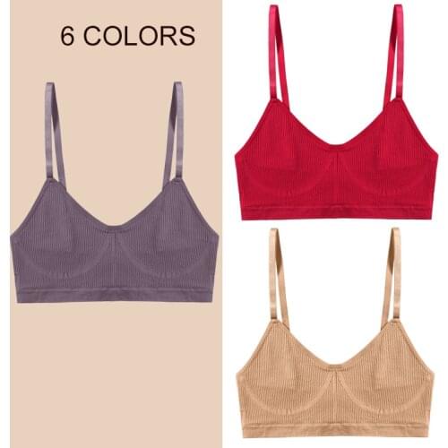 Women Active Bra Tube Top Cotton Female Push Up Thin Sexy Lingerie Fitness Seamless Underwear Soft Brassiere Bandeau Top Tank XL