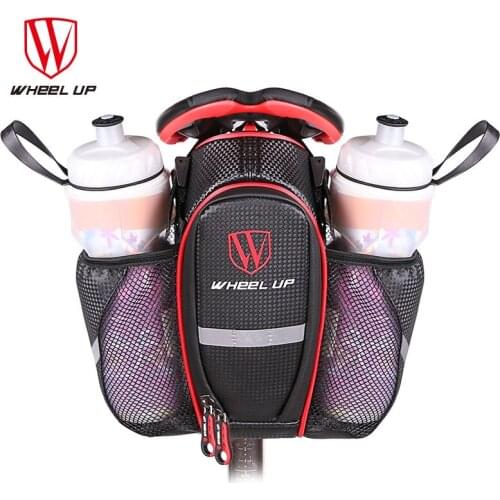 Waterproof Bike Bag Cycling Bag Bicycle Saddle Rack Trunk Pannier Case Pouch Water Bottle Pocket Tail Rear Seat Luggage Carrier