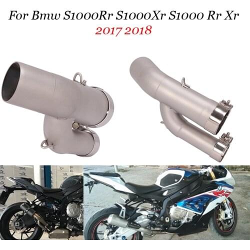 For Bmw S1000Rr S1000Xr S1000 Rr Xr 2017 2018 Exhaust Pipe Half Muffler Pipe Adapter Motorcycle Connector Accessories