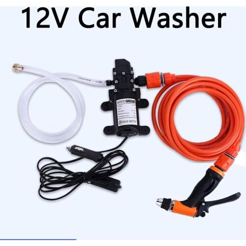 High Pressure Water Gun Metal Car Washer Gun Pump DC 12V Car Washer Spray Car Washing Tools Garden Water Jet Pressure Washer