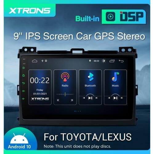 XTRONS 9" Android 10.0 Car Stereo Player GPS DVR Radio for Toyota Land Cruiser Prado 2002-2009 for Lexus GX470 DSP Carplay