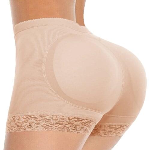 Women Butt Lifter Hip Enhancer Pads Underwear Shapewear Lace Padded Control Panties Shaper Booty Fake Pad Briefs Boyshorts