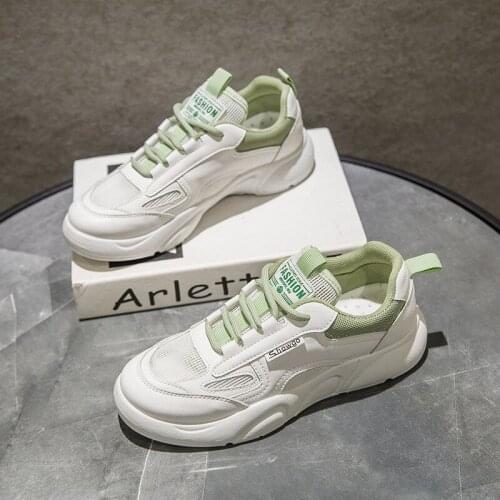 2021 New Women Casual Sneakers Leather White Sneakers,Breathable Sneakers,Comfort Shoe,Womens Vulcanize Shoes Flat Shoes Female