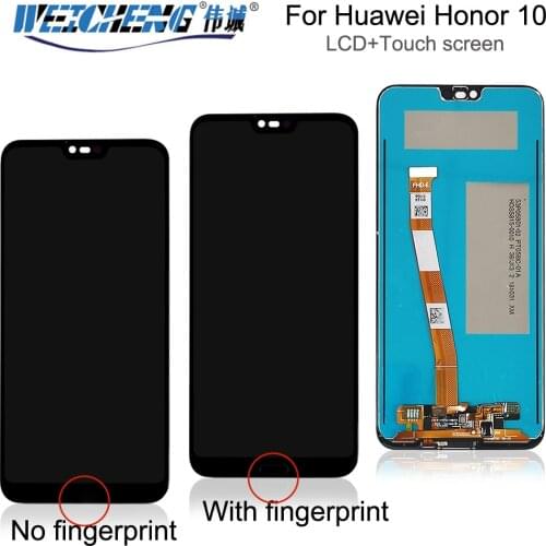 5.8" LCD For Huawei Honor 10 Display Touch Screen Digitizer Assembly with fingerprint Honor10 COL-L29 Replacement