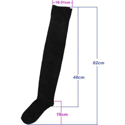 1Pair Girl Student Socks Stretch Lace Bow Thigh High Socks Sexy Stockings Women Over Knee Womens Female Long Knee Sock elegant