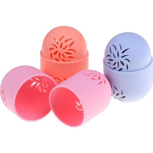 1PC Silicone Makeup Sponge Holders Puff Storage Box Breathable Cosmetic Sponge Drying Case Puff Holder Makeup Accessories