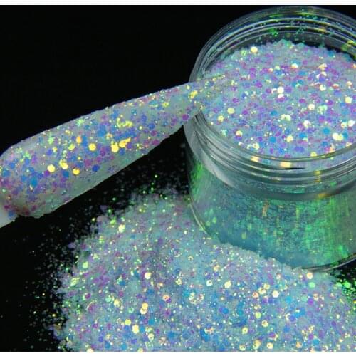 10g Holographic Photochromic Nail Art Glitter Powder Sequins Laser Acrylic Nail Powder for Decoration Nail Art Accessories XC01