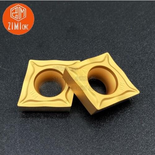 10PCS CCMT120404-HM YBC251 rhombus Cemented carbide cutting inserts CNC lathe cutting blade CCMT431 boring cutter blade