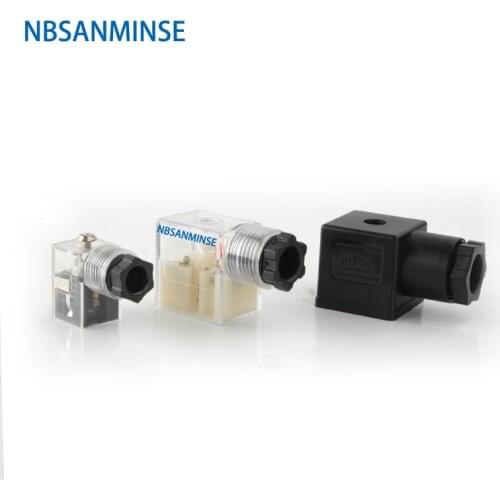 10pcs/lot Plug Solenoid Valve Connector DIN43650 A / B / C Solenoid Coil Connector For Valve Solenoid Coil Solenoid Connctors