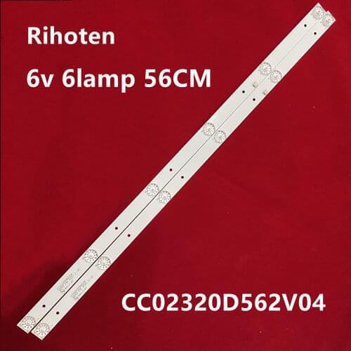 4Pieces/lot FOR LE-8822A M32D-1 LCD TV backlight bar CC02320D562V04 6LED 56cm 6V