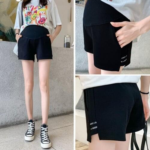 9092# Maternity Pants Summer Cotton Support Abdomen Elastic Waist Belly Support Pants Maternity Leggings Maternity Trousers