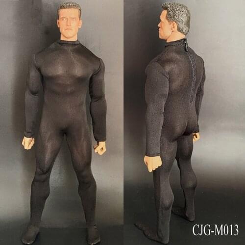 CJG-M013 1/6 Scale Male Figure Accessory Stretch Bodysuit Tights Base Coat Accessory Model for 12 inches Muscle Body