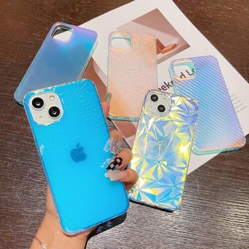 Discoloration TPU Bumper Fundas Cover for iPhone12 iPhone 13 12 11 Pro Max XS X XR 12pro 13pro Case Coque Shell Housing