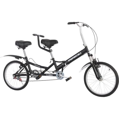 Taga folding double bike couple bicycle bike parent-child strolelr bike ride sightseeing bus cycling