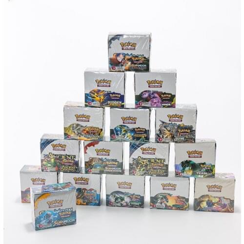 324Pcs/box Pokemon Cards TCG: Sun & Moon Series Booster Box Games Collectible Trading Card Game Kids Toys