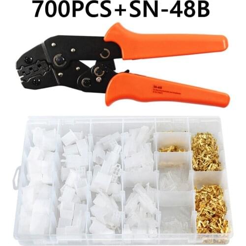 2 3 4 6 pin motorcycle motor cable wire connector car male and female Kit terminal plug splice Automotive ship boat HS48B plier