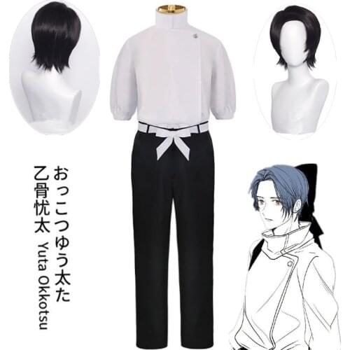 Anime Jujutsu cos Kaisen Yuuta Okkotsu Cosplay Costume Top Pants Outfits Halloween Carnival Suit cosplay wigs