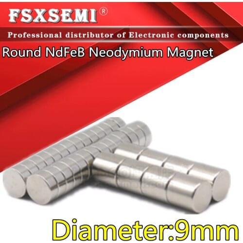 9mm Diameter Round NdFeB Neodymium Magnet Powerful Rare Earth Permanent Fridge Magnets Ring Disk Strong Craft for DIY