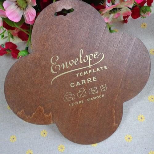 5pcs Square Envelope Template Manual Stencil Mould Make Envenlops DIY Gift Paper box Maker Template for Craft Working Painting