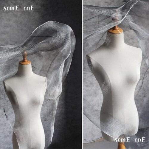 Metal Mesh Silver Steel Wire Net Fold at will DIY Background Props Art Shape Doll Cake Flower Wedding Decor Designer Fabric