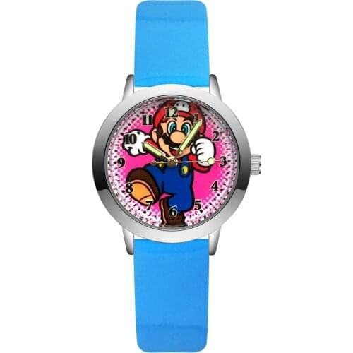Fashion Cute pretty style Childrens Watches Kids Student Girls Boys Quartz leather Wrist Watch clock JA149