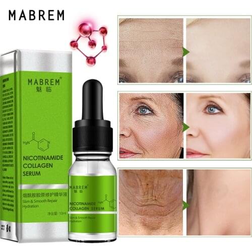 MABREM Nicotinamide Collagen Repair Solution Serum Repair Skin Anti-aging Hyaluronic Acid Whitening Skin Care Essence Face Care