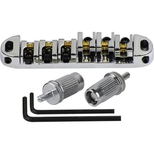 Ohello 1 Set Roller Saddle Tune-O-Matic Bridge For Electric Guitar