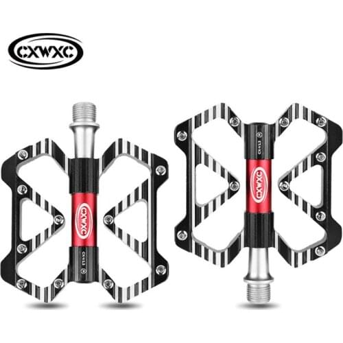 CXWXC 3 Bearings Cycling Pedals MTB Road Bicycle Bike Pedals Aluminum Alloy Flat BMX Mountain Cycle Pedals Quick Release Pedal