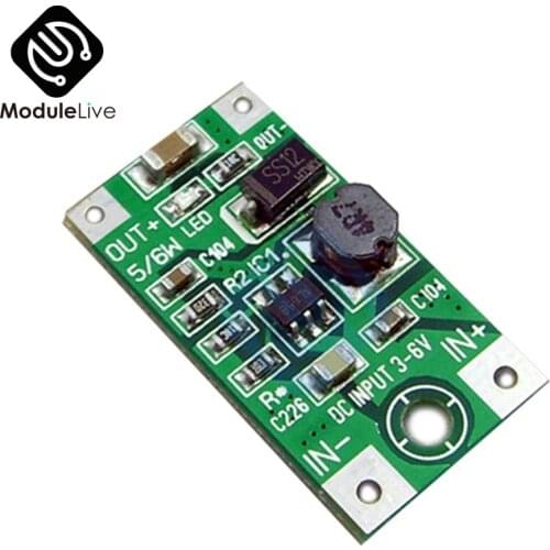 DC 3V-6V To 5V 6V 9V 12V Low Power Boost Voltage Conversion Board Module Mobile Power Supply Input Drive Lithium Battery 5W