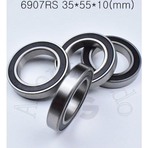 6907RS 35*55*10(mm) 1Piece free shipping bearings ABEC-5 Rubber seal bearing Thin wall bearing 6907 6907RS chrome steel bearing