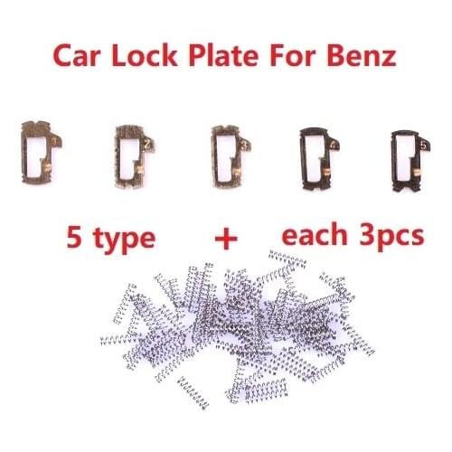 15pcs Half plate) for Mercedes Benz Car Lock Reed benc Lock Plate For Honda Auto Lock Repair Accesories locksmith Tool