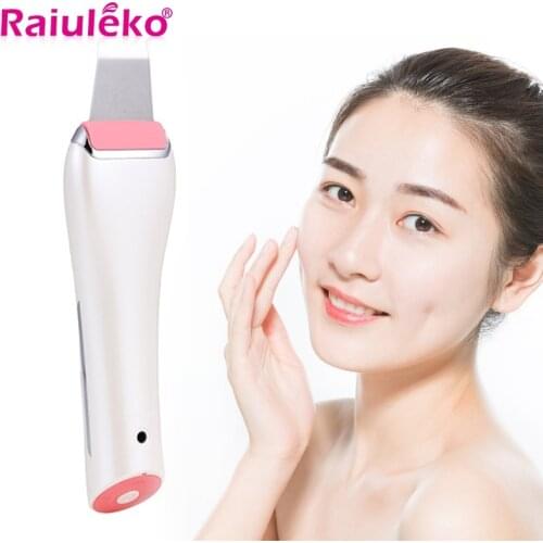 Professional Ultrasonic Facial Peeling Skin Scrubber Ion Deep Skin Cleaning Peeling Rechargeable Skin Care Device Beauty Tool