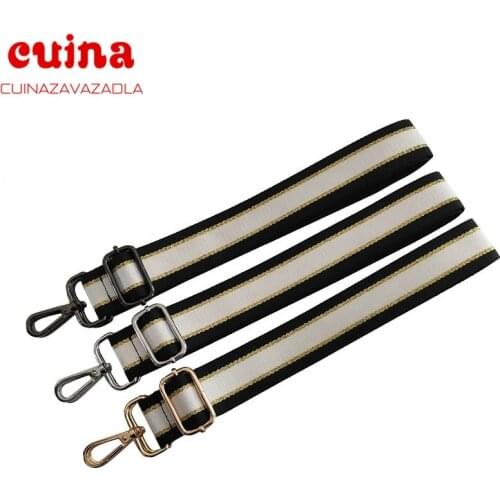 Fashion Colorful Bag Strap Belt Wide Straps For Bags Handles Women Chaines Bag Accessories Handle Nylon Shoulder Strap Bag Handb